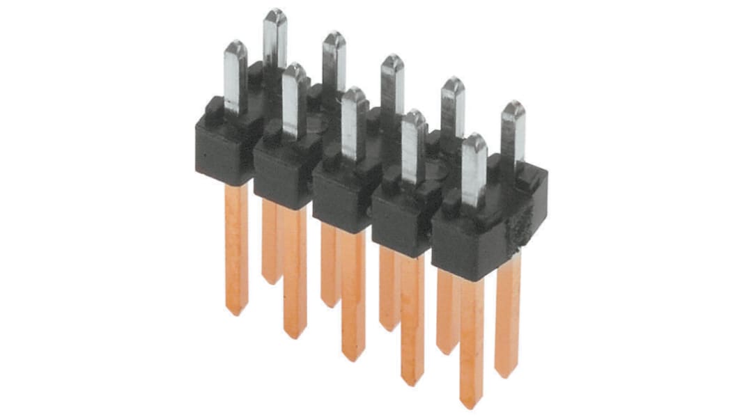 Molex ストレート ピンヘッダ 12極 2.54mm 2列, スルーホール実装