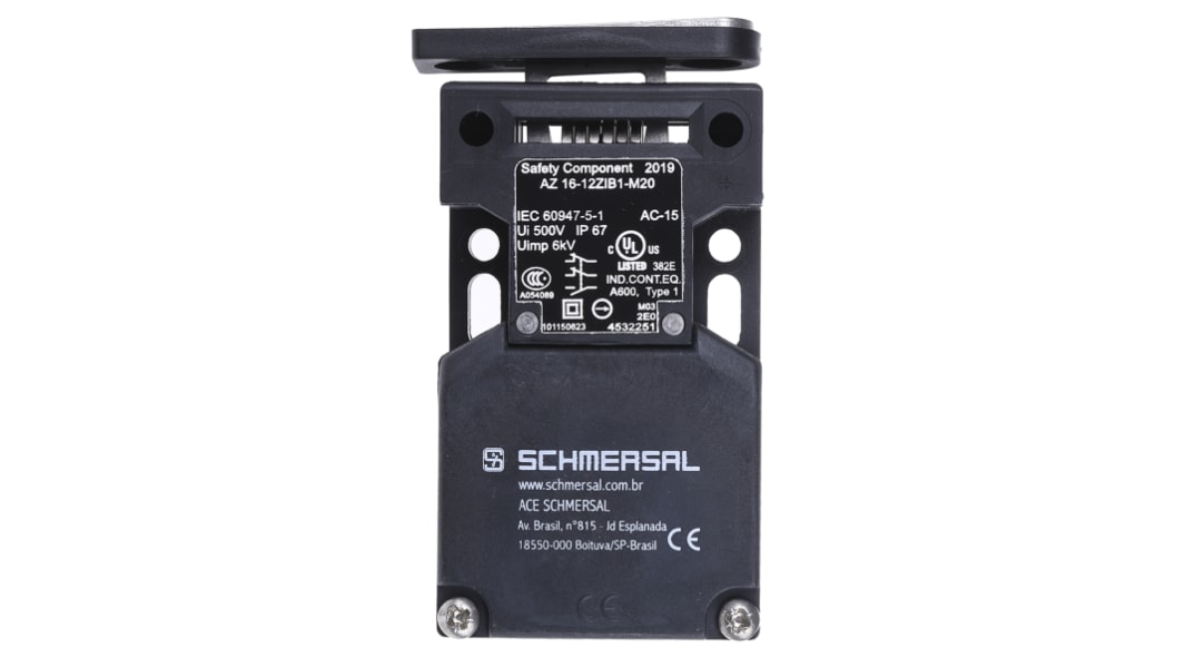 Schmersal AZ16 Safety Interlock Switch, 2NC/1NO, Keyed Actuator Included, Glass Fibre Reinforced Thermoplastic