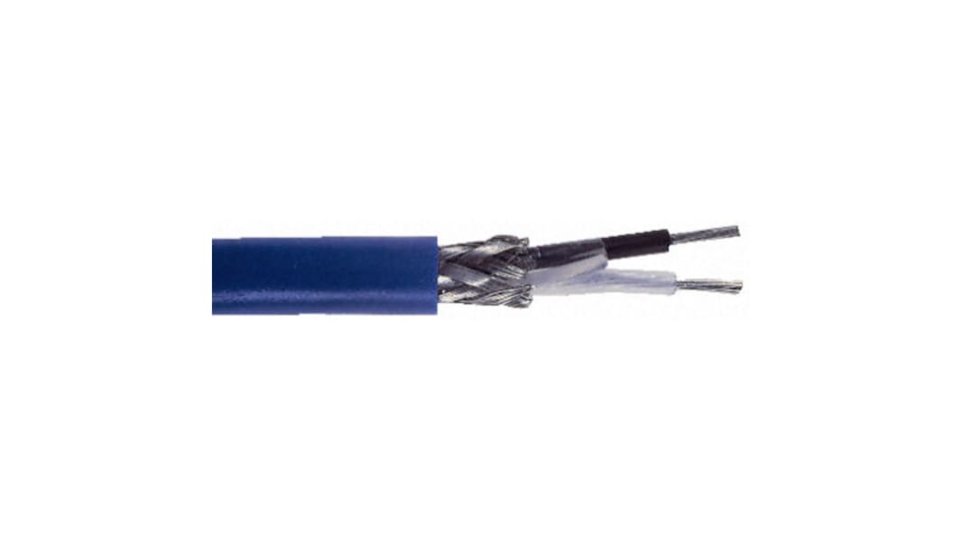 Belden, 9272 series Blue Twinaxial Cable, 6.2mm OD 152m, 78 Ω impedance