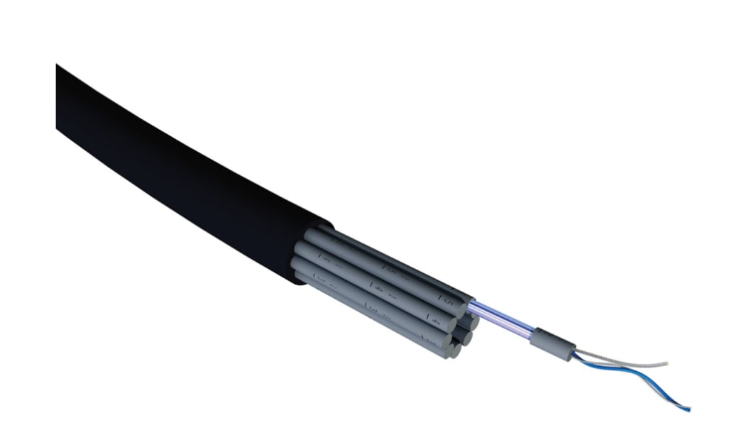 Câble audio S2Ceb-Groupe Cae, 16 conducteurs, 0,22 mm² Blindé Ruban en aluminium, 24 AWG, Paires torsadées, gaine Noir