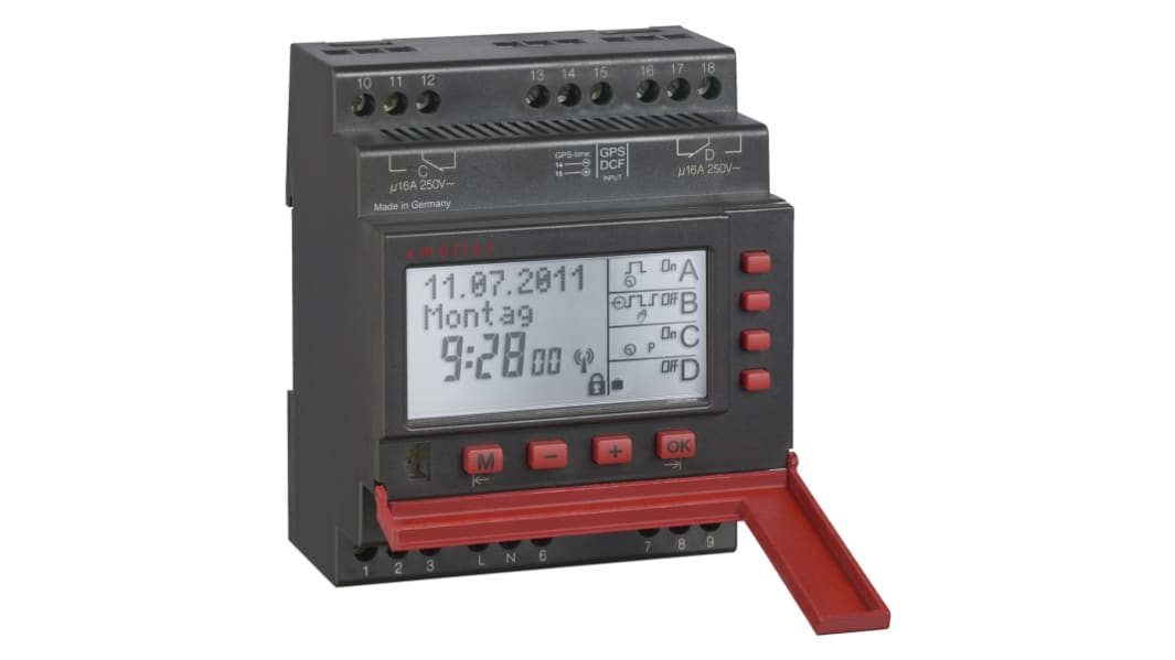 Muller Digital DIN Rail Time Switch 230 V ac, 2-Channel