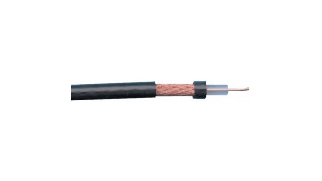 Câble coaxial SDI CAE Groupe RG 59 BU, RG59B/U, 100m, Noir