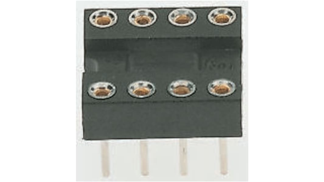 Zócalo DIL Winslow, paso de 2.54mm, 32 contactos, anch. 15.24mm, 5A, montaje orificios pasantes