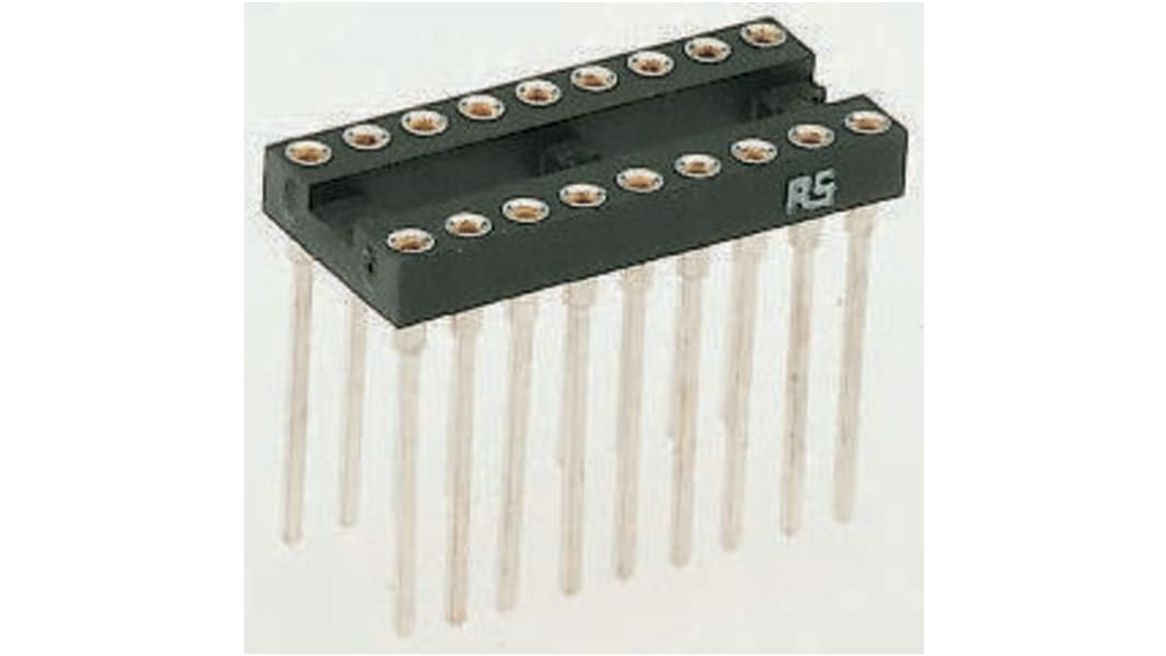 Winslow 2.54mm Pitch Vertical 20 Way, Through Hole Turned Pin Open Frame IC Dip Socket, 5A