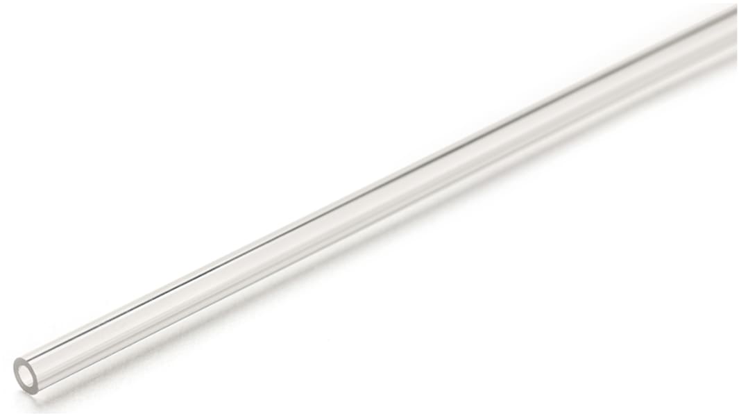 RS PRO Clear Round Acrylic Tube, 1m x 32mm OD x 26mm ID