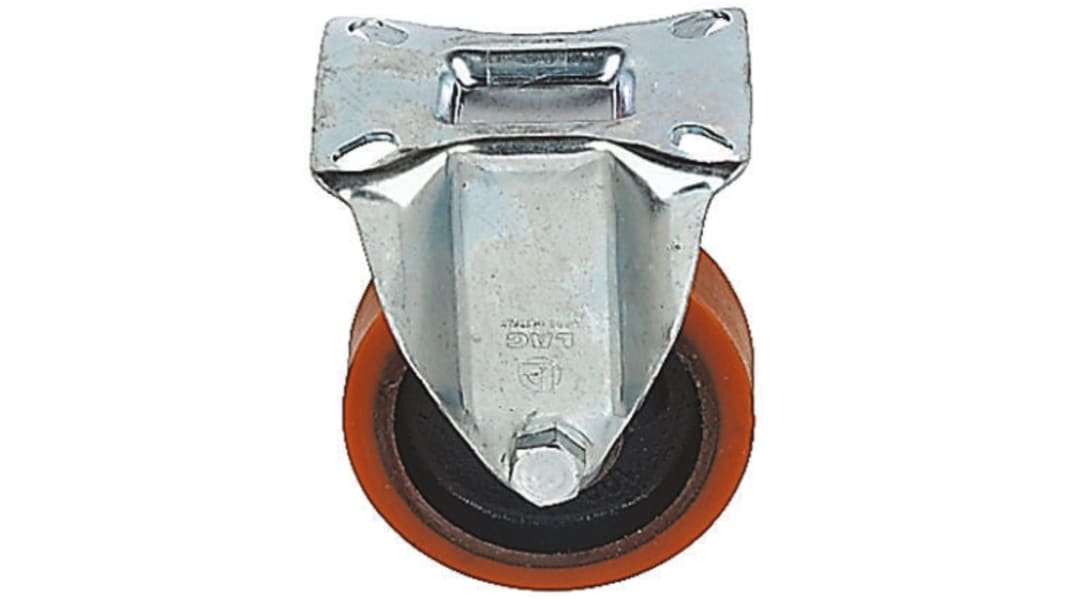 Roulette industrielle Fixe LAG, Acier zingué, Ø 150mm, 450kg