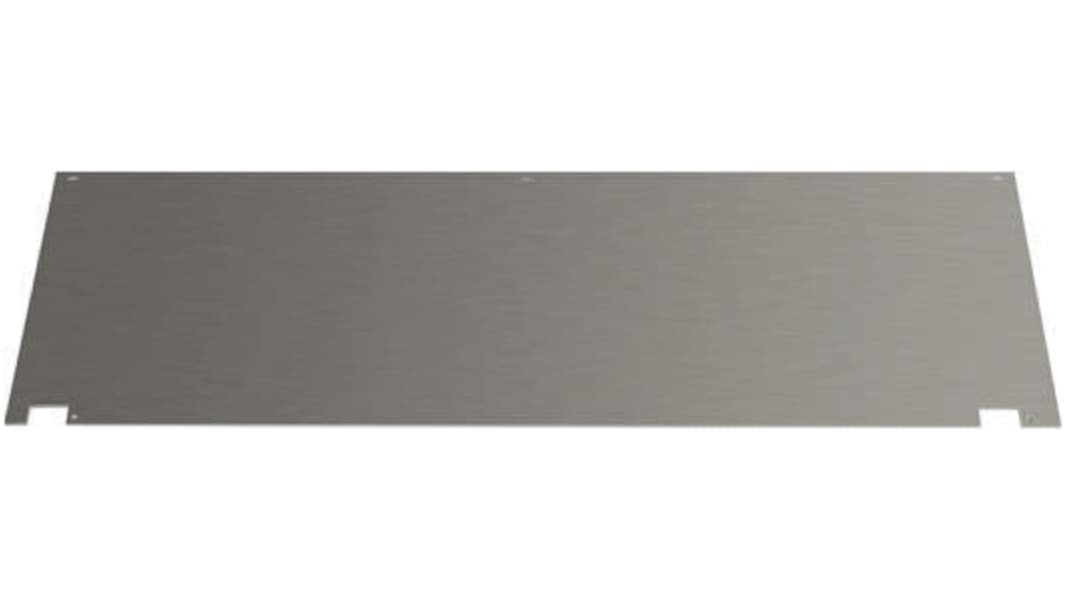 nVent SCHROFF Grey Aluminium Front Panel, 6U, 84HP, Shielded, 426.4 x 261.8mm