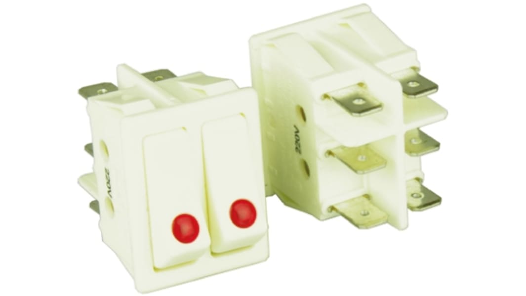 ZF DPST, On-Off Rocker Switch Panel Mount