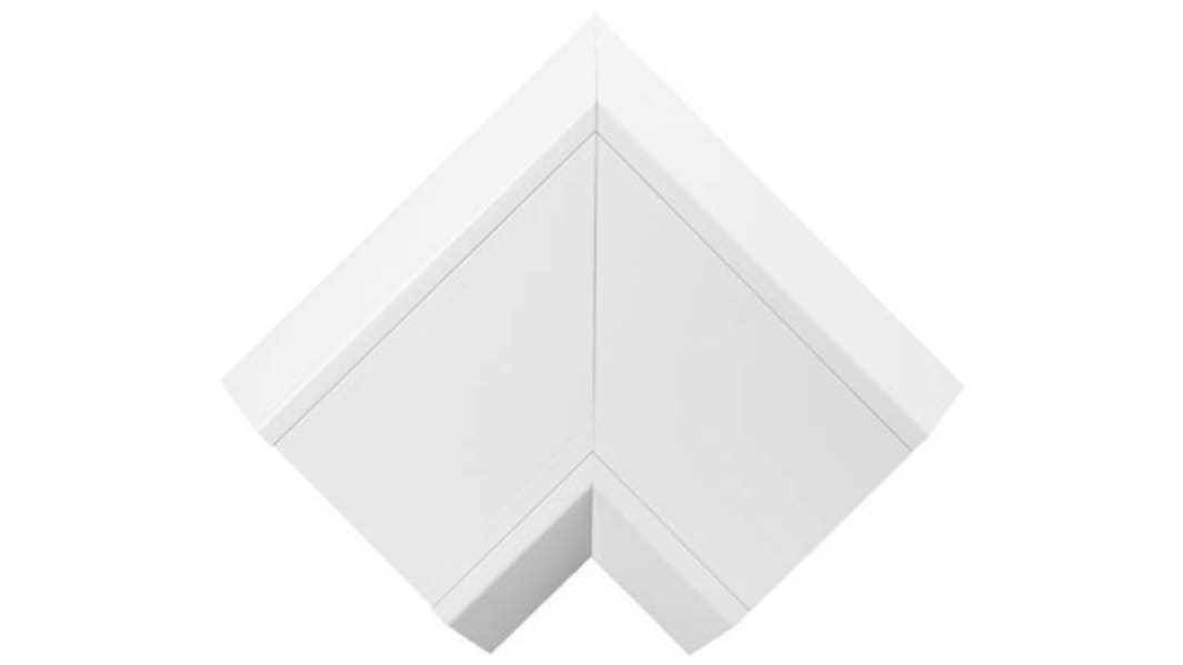 Schneider Electric Kabelkanal tilbehør uPVC Flad vinkel Cableline Solo 150 x 52mm