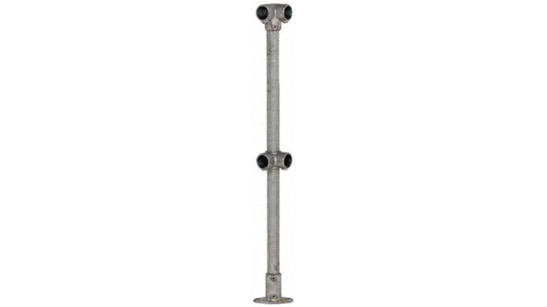Trubka kruhového průřezu Stříbrná, délka: 1100mm, Kujná litina 48.3mm
