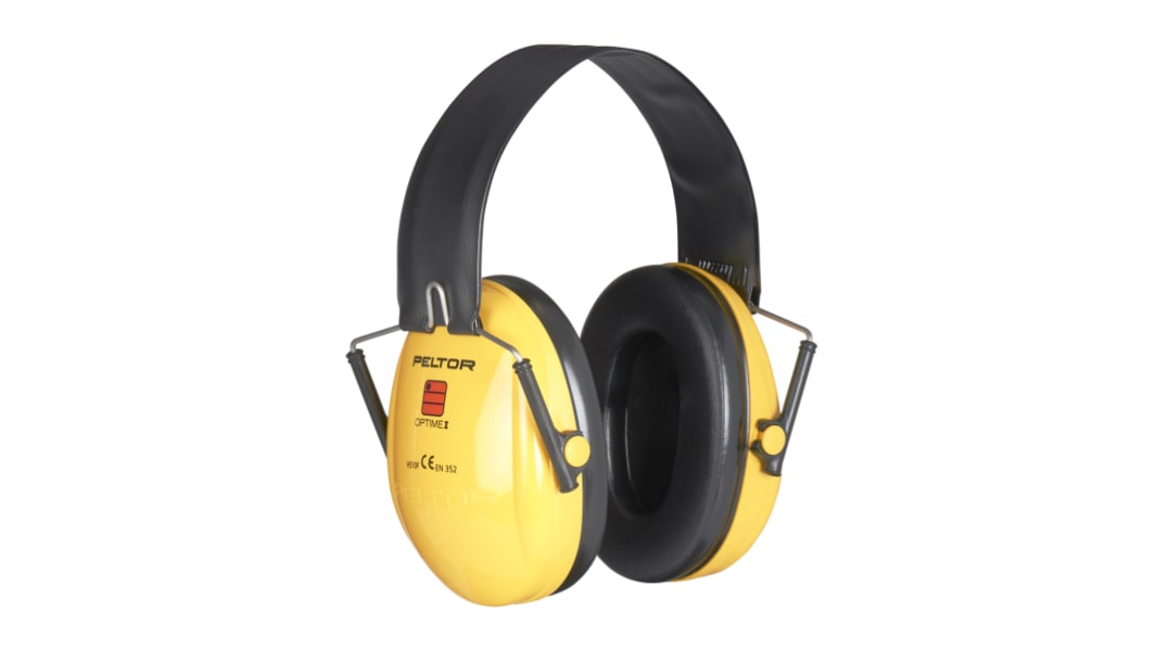 3M PELTOR Optime I Ear Defender with Headband, 26dB, Black, Yellow
