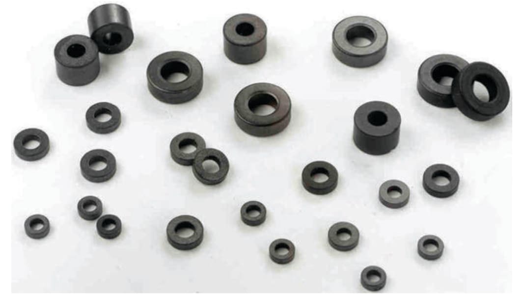 Fair-Rite トロイダルコア, 43材質, 外径:21mm, 21 (Dia.) x 6.35mm