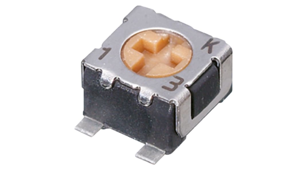Nidec Components Trimmer potenciométer 200Ω, ±20%, ±100ppm/°C, Felületre szerelhető, 0.125W, Sirályszárny ST-32 sorozat