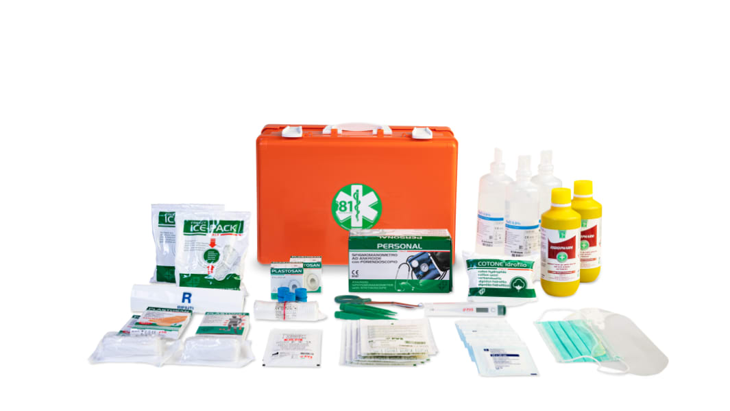 Kit di primo soccorso PVS per 3 persone, a muro, 270mm x 395 mm