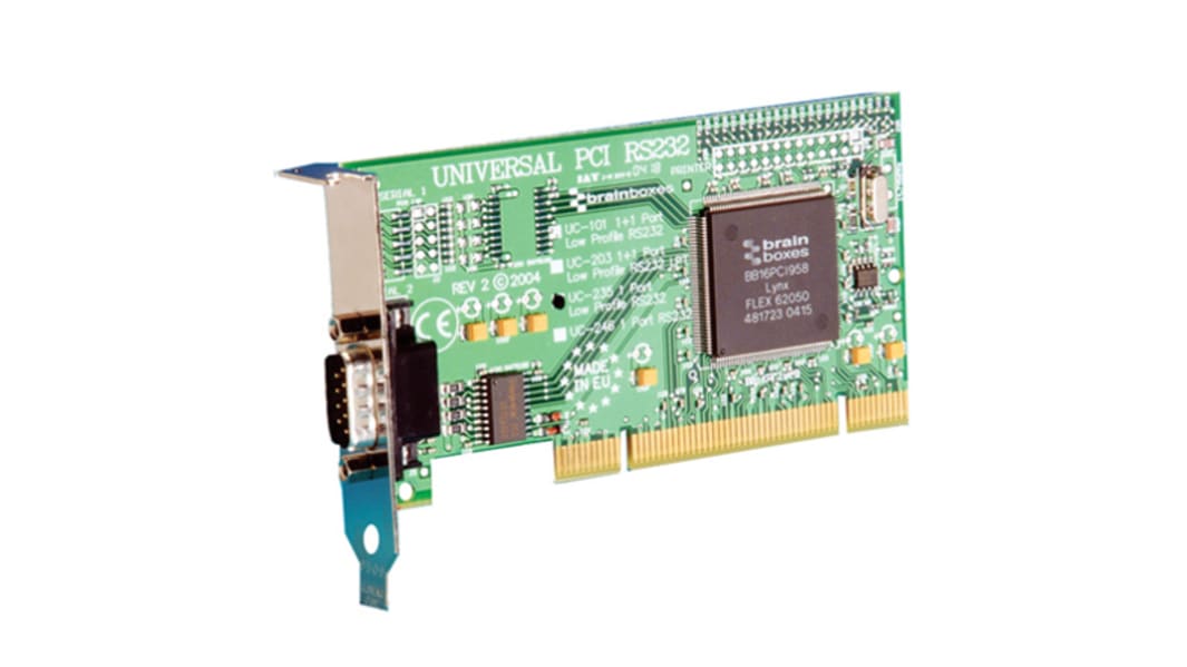 Carte série Brainboxes,  vers 1 Port, RS232