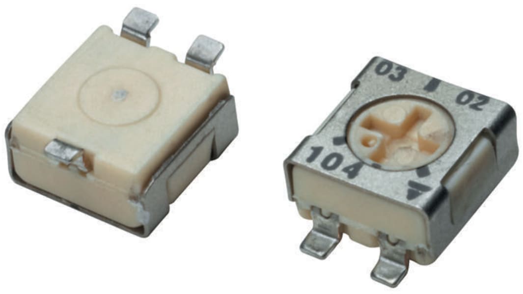 50kΩ, SMD Trimmer Potentiometer 0.25W Top Adjust Vishay, TS53