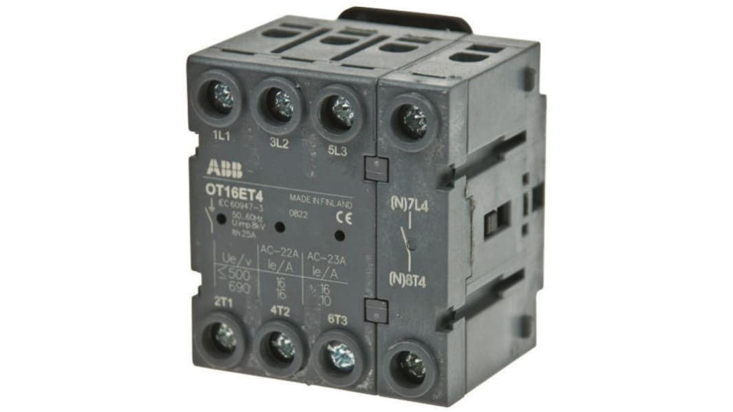 ABB アイソレータスイッチ, 4P極, 125A, 45kW, IP20, パネルマウント
