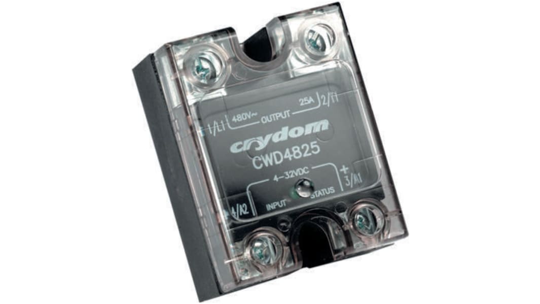 Sensata Crydom Solid State Relay, 25 A rms Load, Panel Mount, 280 V rms Load, 280 V rms Control