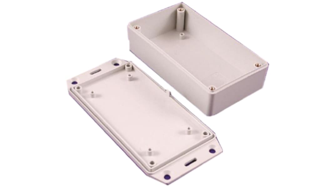 Caja Hammond de ABS pirroretardante Gris, 120 x 80 x 59mm, IP54