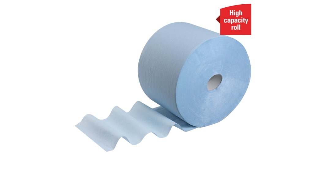 Kimberly Clark WypAll L10 General Clean 7200 Rolled Blue Paper Towel, 380 x 235mm, 1000 Sheets