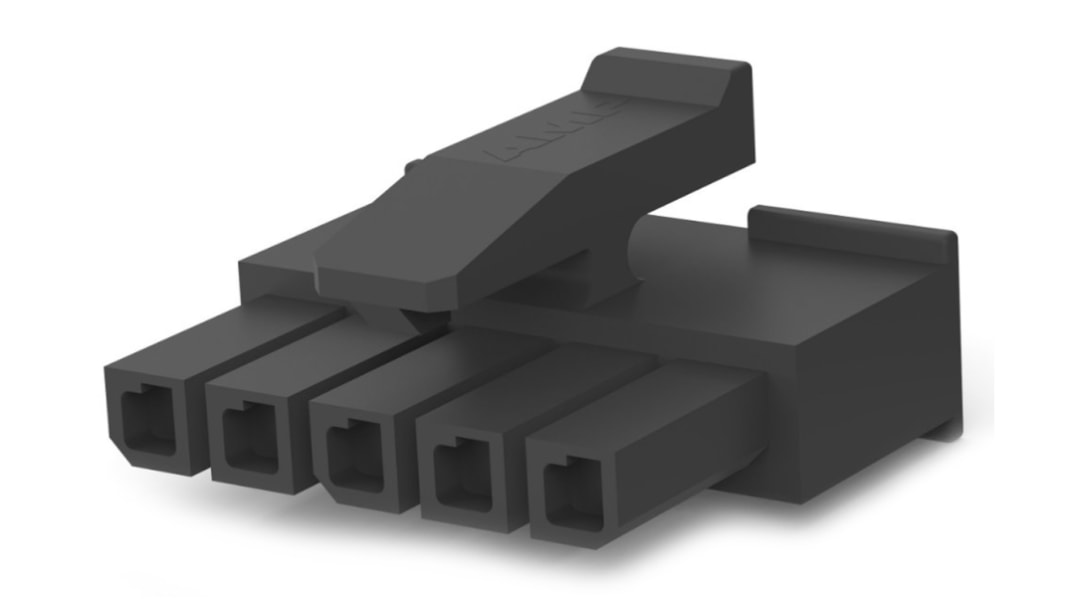 TE Connectivity, Micro MATE-N-LOK Female Connector Housing, 3mm Pitch, 5 Way, 1 Row