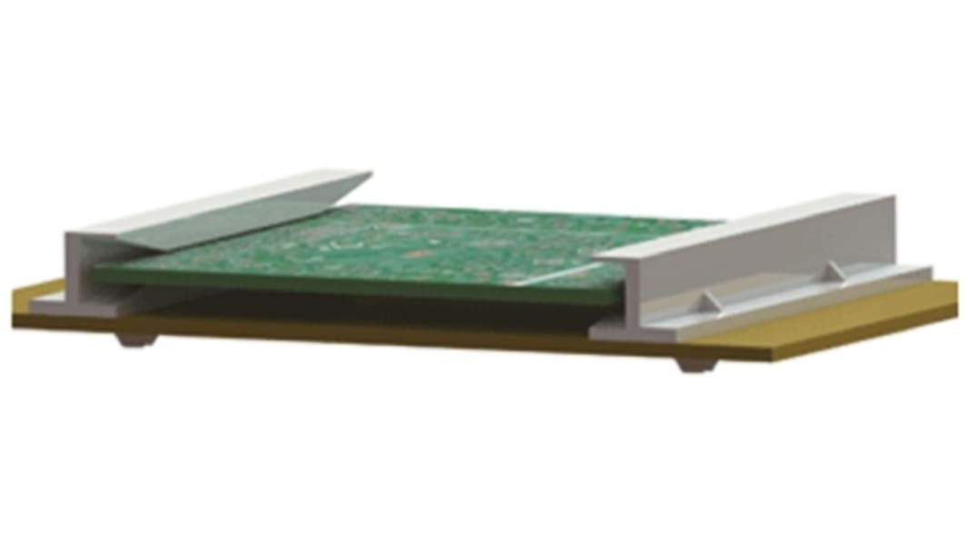 Guide carte pour CI, Essentra, RSSHG-401-165, Montage horizontal, longueur: 101.6mm, épaisseur Max: 1.6mm