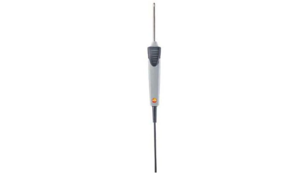 Sonda de temperatura de aire tipo K Testo, calibrado SYS, hasta +400 °C, Ø 4mm x 115mm, cable de 1.2m