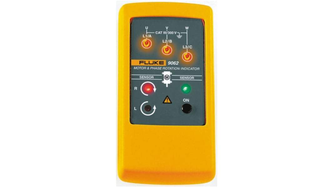 Fluke 9062 Phase Rotation Tester, CAT III 300 V, 400Hz Max, 400V ac Max