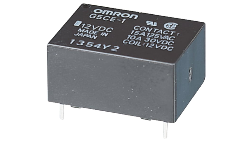 オムロン パワーリレー, 5V dc, SPST, 基板実装