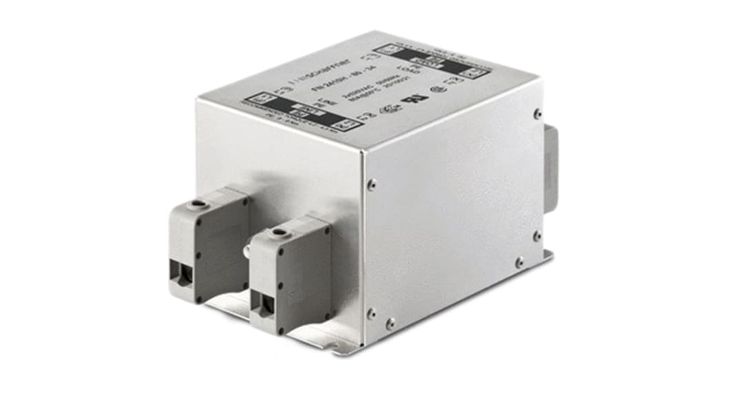 Schaffner, FN2410 45A 250 V ac 400Hz, Chassis Mount EMC Filter, Terminal Block, Single Phase