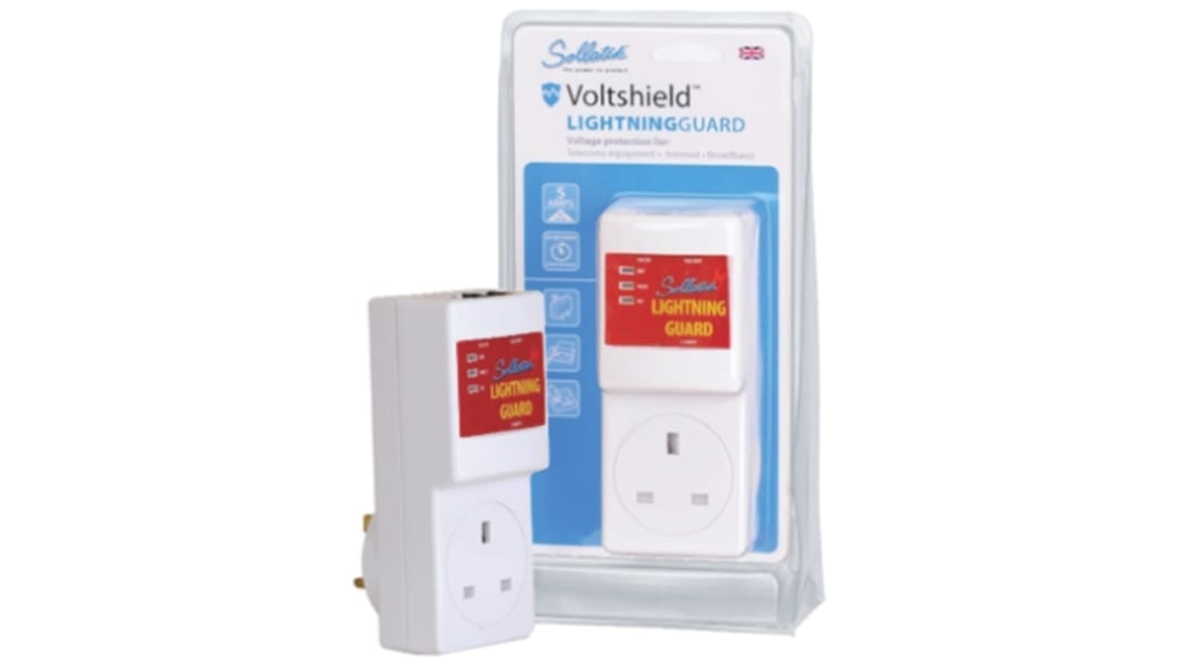 Sollatek, LightningGuard iSense Surge Suppressor Unit 230 V ac Maximum Voltage Rating 6.5kA Maximum Surge Current Mains