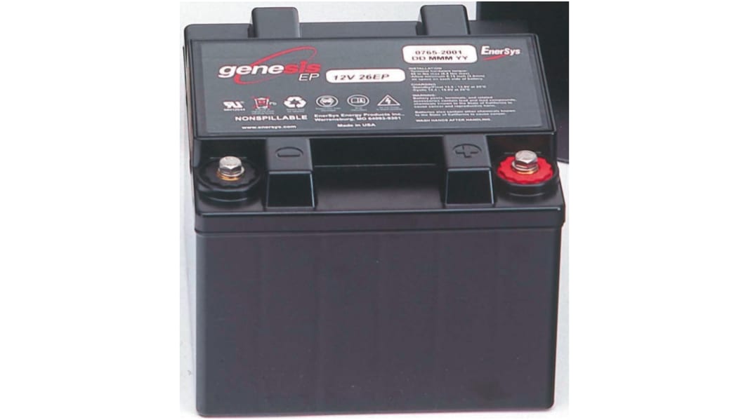 Enersys Genesis Abgedichteter Bleiakku, 12V / 16Ah, M6-Anschluss, 181.6 x 76.2 x 167.9mm