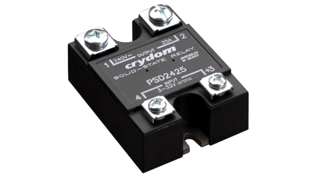 Sensata Crydom Solid State Relay, 50 A rms Load, Panel Mount, 280 V rms Load, 32 V Control