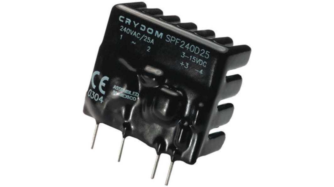 Sensata Crydom ソリッドステートリレー, 25 A, 660 V rms, 基板実装