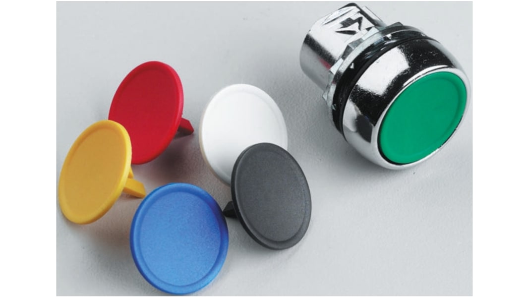 Allen Bradley 800F Series Black, Blue, Green, Red, White, Yellow Alternate Push Button Head, 22mm Cutout, IP65