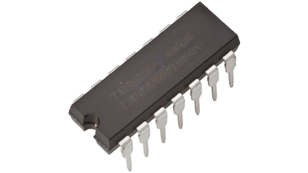 Toshiba ロジックゲート, NAND, スルーホール, 2-入力, PDIP