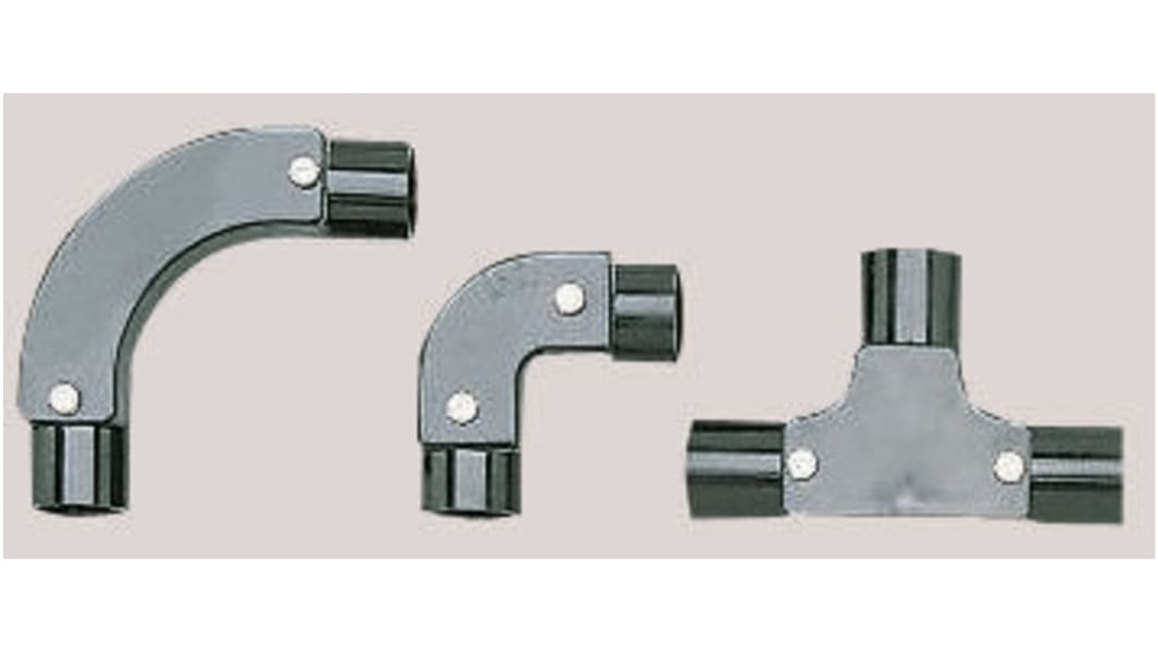 Schneider Electric Inspection Bend, Conduit Fitting, 25mm Nominal Size, uPVC, Black