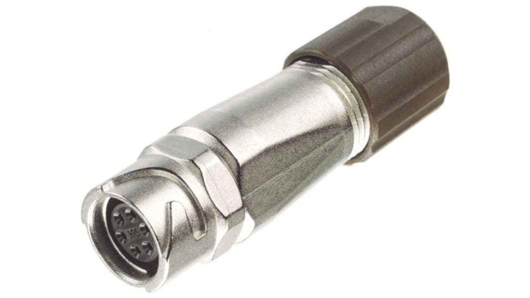 Conector circular Hirose hembra serie LF de 3 vías hembra, tamaño carcasa 7, montaje aéreo, IP67, IP68