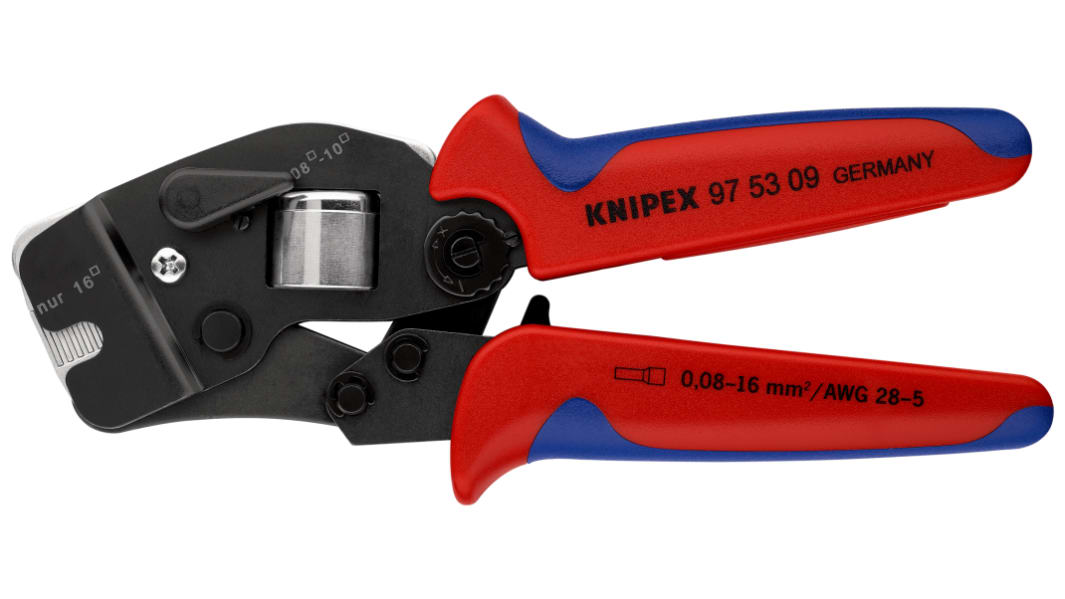Knipex 圧着工具, ワイヤ寸法：28 → 6AWG, 圧着工具, 97 53 09