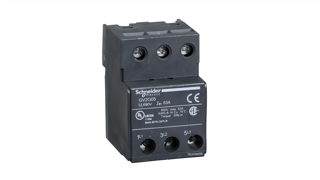 Schneider Electric Contactor Terminal Block for use with GV2 Series