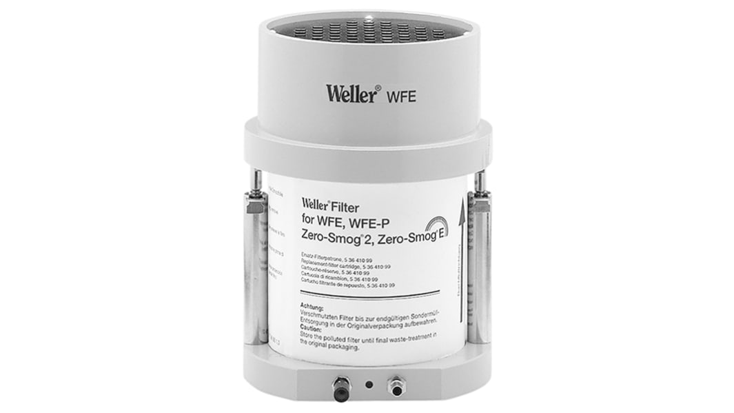 Weller WFE Lötrauch-Absauger max.Anz.Ben 2, mit Feinstaub-Filter F7 / 230V, 39dB(A), Typ C - Eurostecker, Typ G - UK