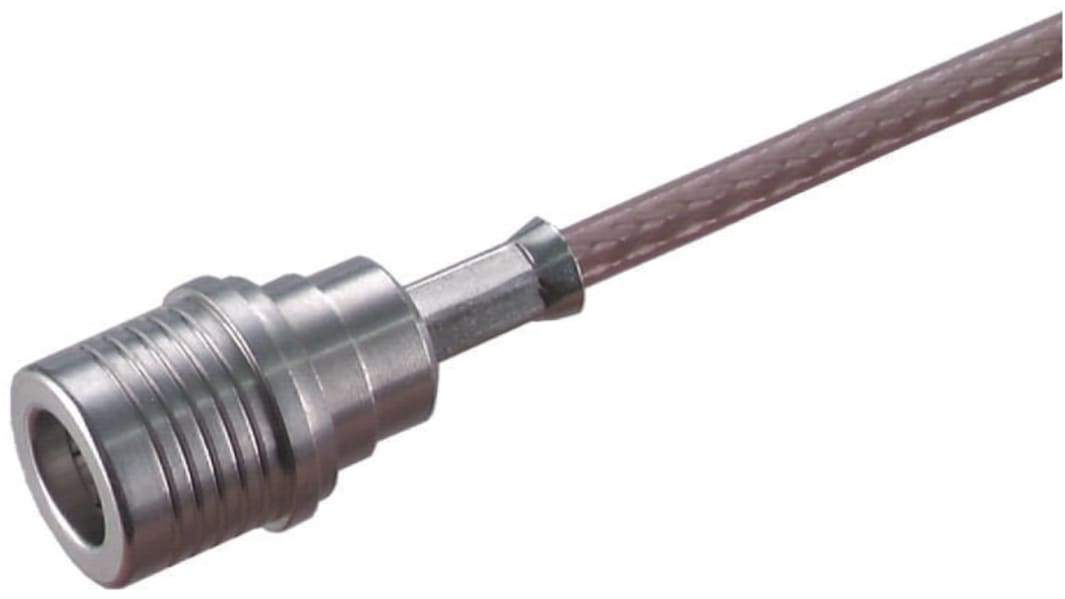 Huber+Suhner, Plug Cable Mount QMA Connector, 50Ω, Crimp Termination, Straight Body