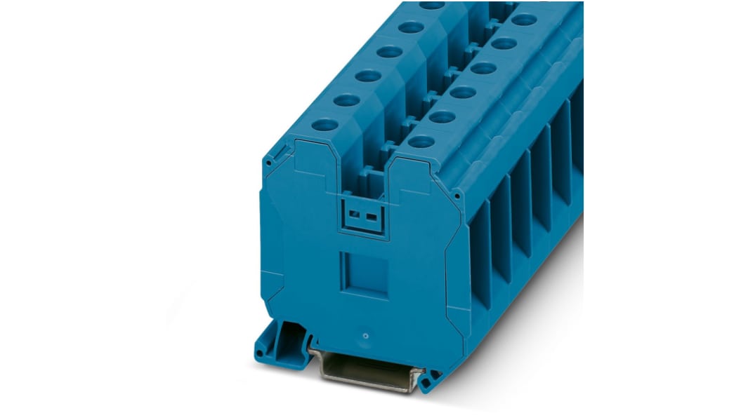 Phoenix Contact 3044238 UT 35 BU Series Blue, 1.5 → 50mm², Single-Level, Screw Termination, ATEX