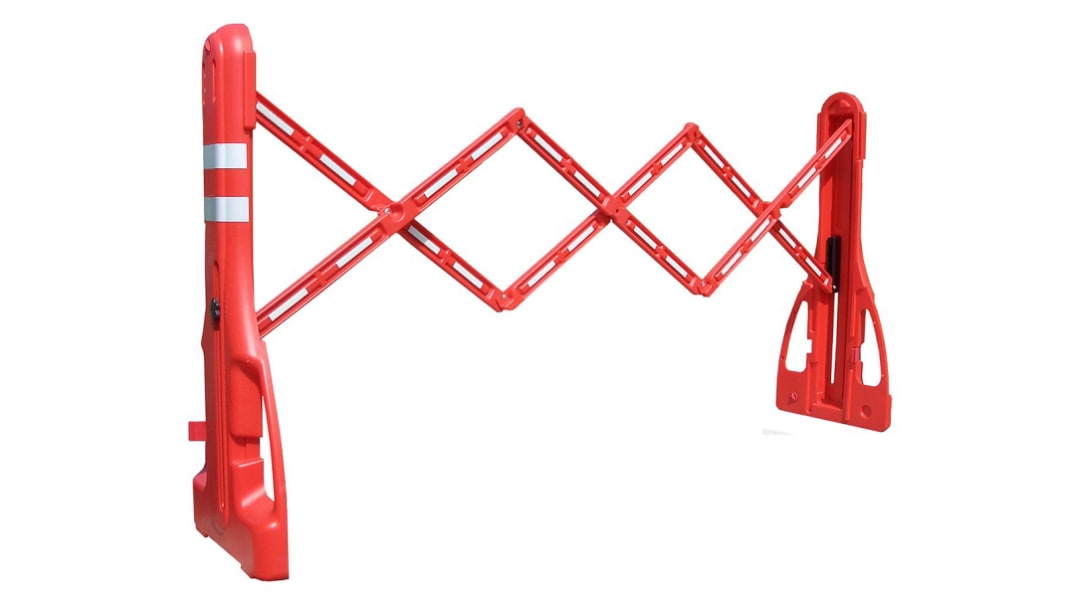 Barriera di sicurezza RS PRO in polipropilene, col. Rosso/Bianco, 400mm x 1000mm