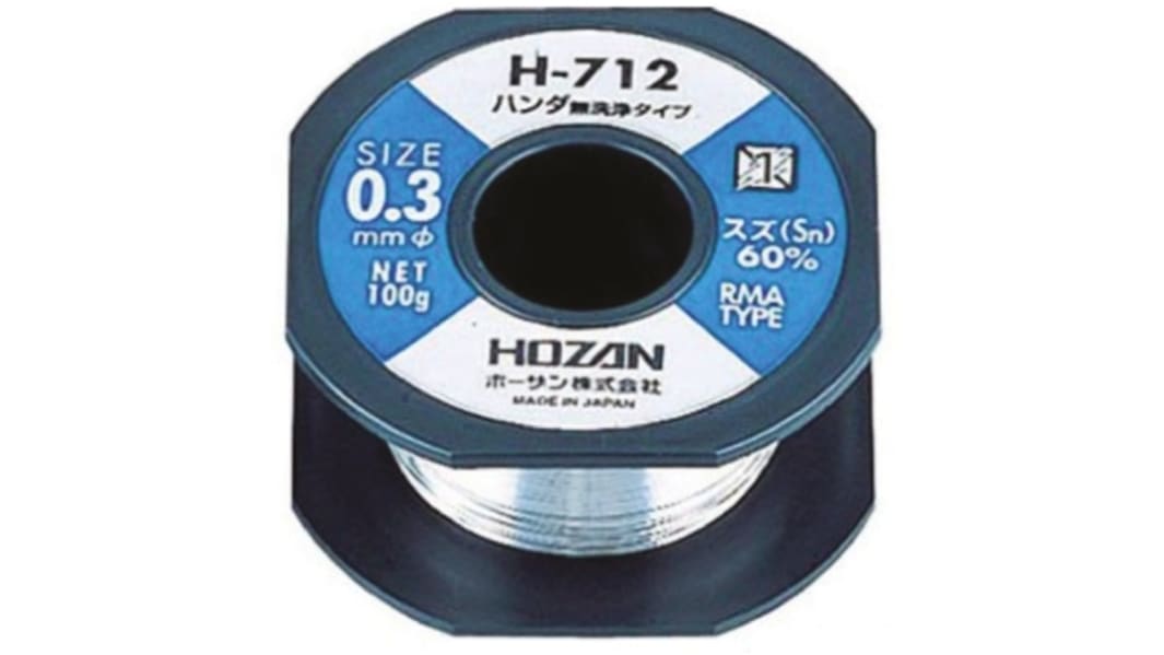 ホーザン 共晶はんだ H-42-3719 ワイヤ形状 ワイヤ径 1mm 183°C融点