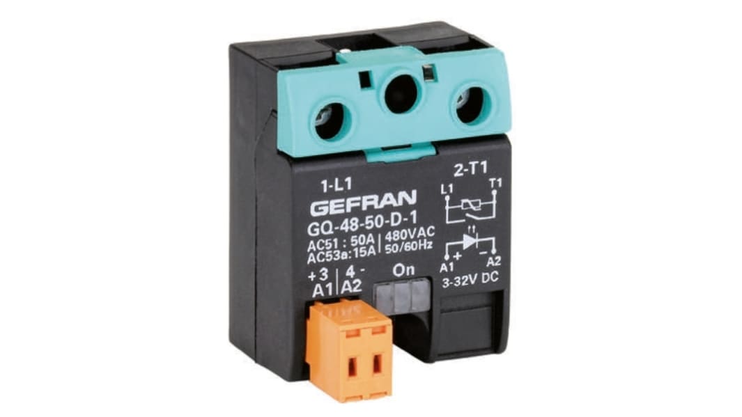 Gefran ソリッドステートリレー, 25 A, 480 V AC, 表面実装