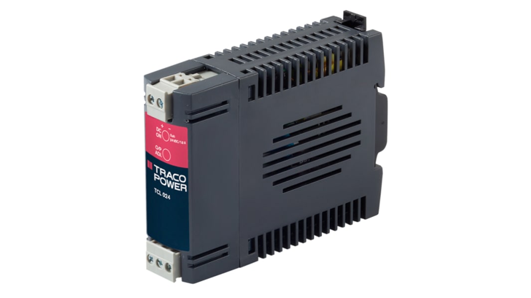 TRACOPOWER TCL-DC DC-DC Converter, 24V dc/ 1A Output, 24W, DIN Rail Mount, +70°C Max Temp -25°C Min Temp