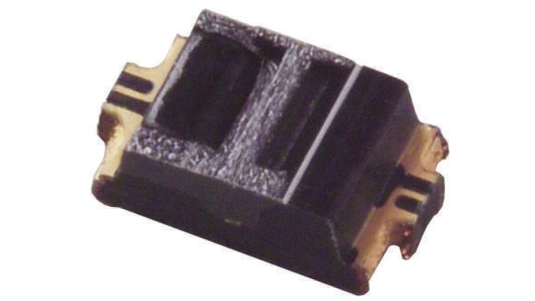 Sharp Reflexionslichtschranke 0.7mm Peak Abstand Phototransistor-Ausgang 20μs, 4-Pin 3.2 x 1.7 x 1.1mm SMD