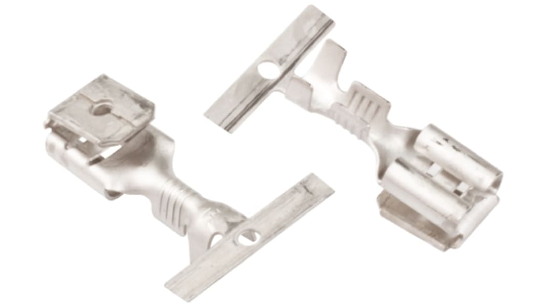 Terminal de lengüeta hembra JST LPB de crimpar, 6.35 x 0.8mm, 1mm² → 2.5mm², de Latón estañado