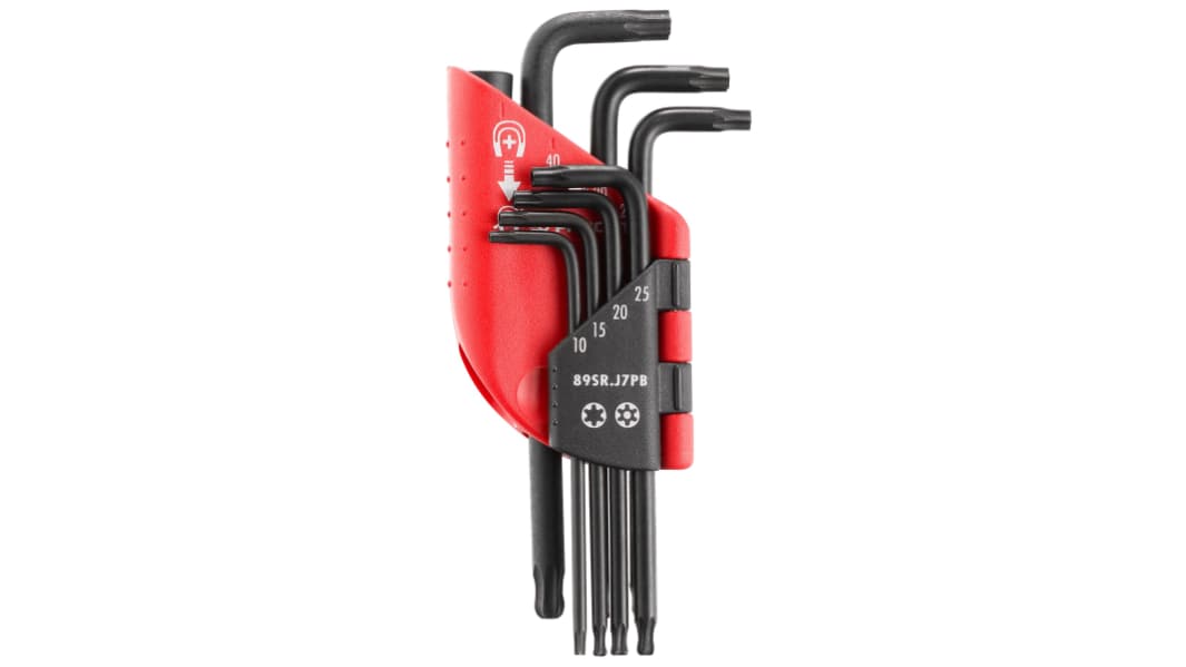 Jeu de clés Torx Facom, 7 pièces T10 - T15 - T20 - T25 - T27 - T30 - T40